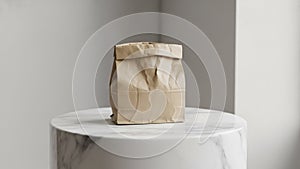 The bag appears to be empty and has a rectangular shape with a folded top