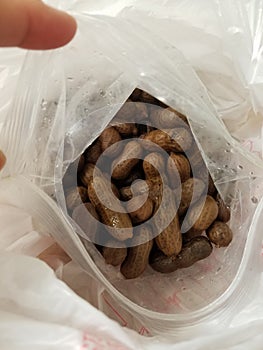 Bag of boiled peanuts