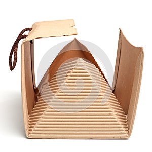 Bag box made of corrugated cardboard