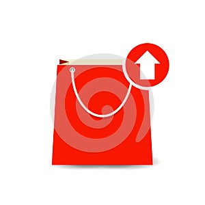 Bag buy output paper shopping icon