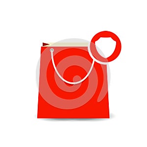 Bag buy paper secure shopping icon