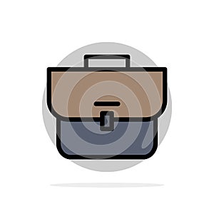 Bag, Case, Suitcase, Workbag Abstract Circle Background Flat color Icon
