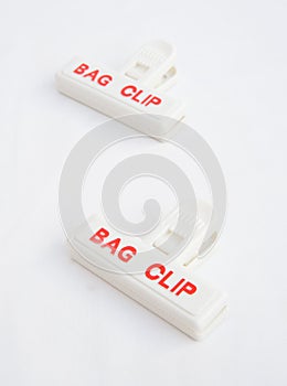 Bag clips.