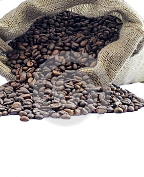 Bag of coffee beans