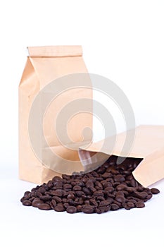 Bag with coffee beans
