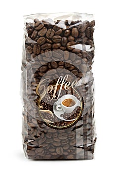 bag of coffee beans
