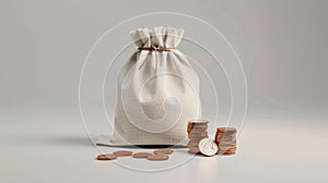 The bag of coins.AI generated image