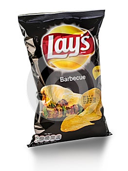 Bag of Frito Lay Barbecue potato chips
