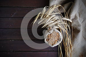 Bag with grain