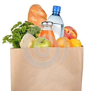 Bag of groceries photo