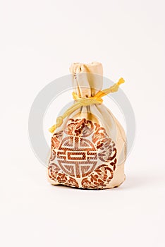 A bag for holding wedding candy
