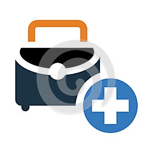 bag, medical, health, plus, first aid, medical first aid bag icon