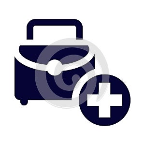 bag, medical, health, plus, first aid, medical first aid bag icon