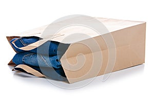 Bag package stack jeans