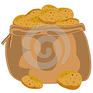 Bag with potatoes