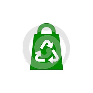 bag recycling green icon. Element of nature protection icon for mobile concept and web apps. Isolated bag recycling icon can be us