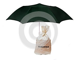 Bag with subsidies