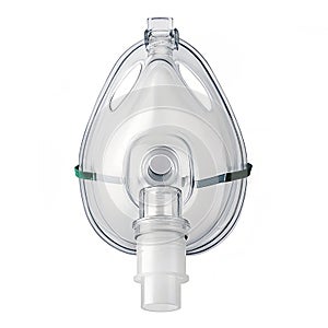 Bag valve mask medical resuscitator isolated on white photo