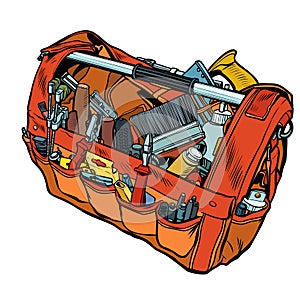 Bag with working tools