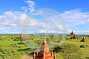 Bagan Archaeological Zone Panorama, Myanmar