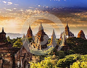 Bagan landscape in Myanmar
