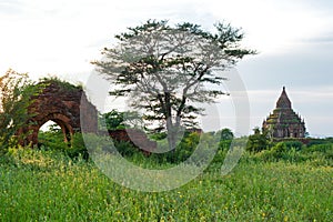 Bagan, Myanmar Land of many pagodas at the morning