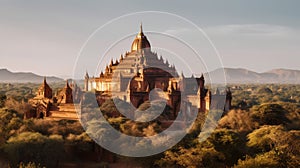 Bagan Myanmar on a sunny day - made with Generative AI tools