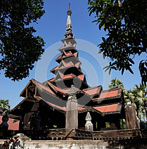 Bagaya Kyaung. Inwa (Ava), Myanmar (Burma)