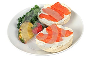Bagel & Lox Isolated