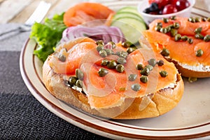 bagel lox plate