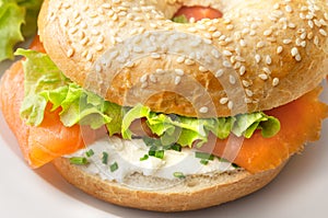 Bagel with Smoked Salmon