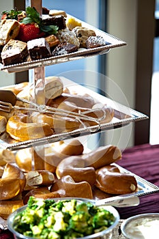 Bagels during a catered event