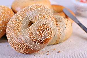 Bagels Close-up