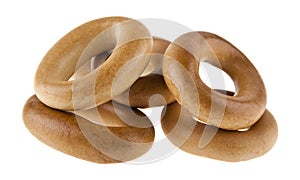 Bagels isolated on the white background