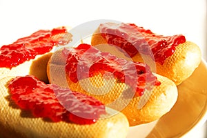 Bagels with jam