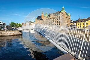 Bagers Bro Bridge over Malmo Canal - Malmo, Sweden