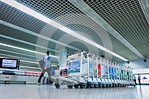 Baggage claim area Beijing Capital International Airport