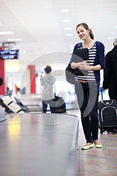Baggage reclaim at the airport