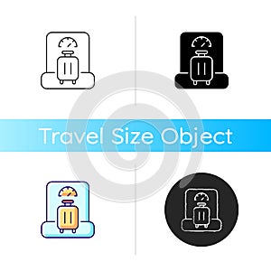 Baggage weight icon