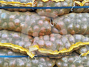 Bagged red onions