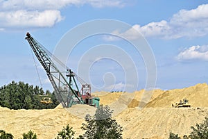 Small surface mine in Lazarevac area, central Serbia photo