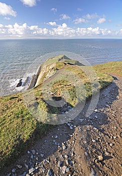 Baggy Point at Croyde on Southwest Coast Path, North Devon