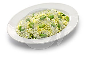 Baghali polo, iranian cuisine