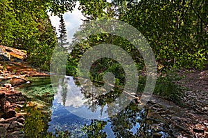 Bagni San Filippo, Siena, Tuscany, Italy: natural thermal pool i photo