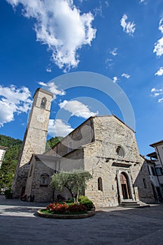 Bagno di romagna medieval historic center italy