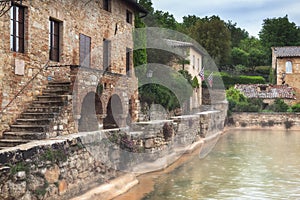 Bagno Vignoni, world-famous thermal water in Italy