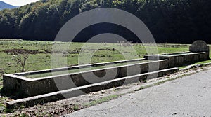 Bagnoli Irpino - Fontana abbeveratoio sulla strada per Laceno