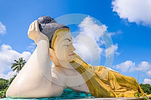 Bago, Myanmar at Mya Tha Lyaung Reclining Buddha