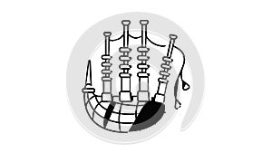 Bagpipes icon animation