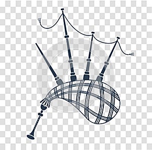 Bagpipes icon black